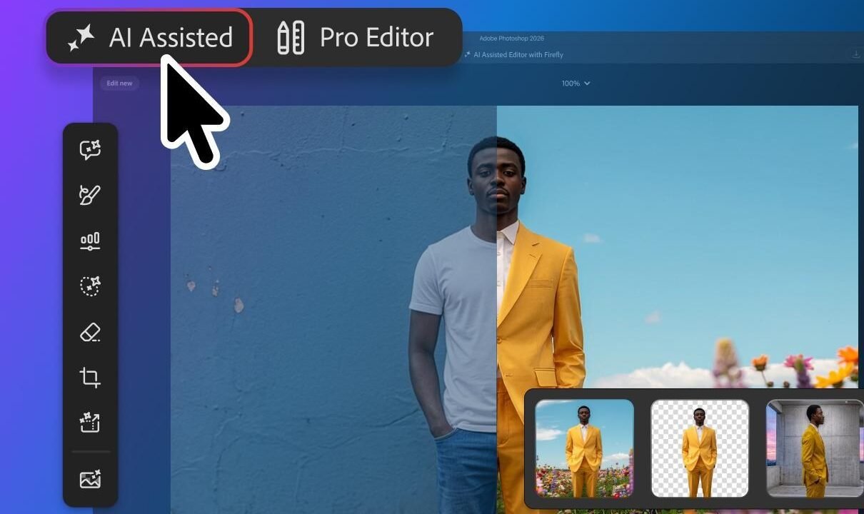 Photoshop ganha novo modo com IA e edição por marcação
