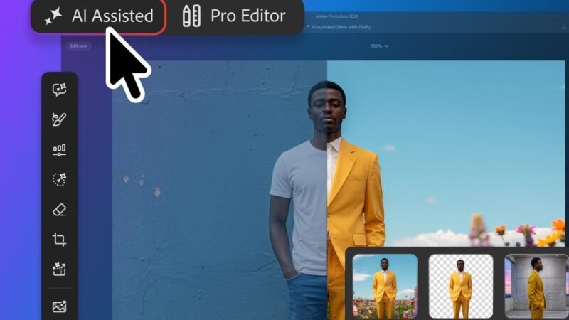 Photoshop ganha novo modo com IA e edição por marcação